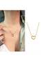 316L Steel Chain Gold Color Heart Model Women's Necklace - 3