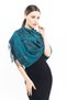 Cashmere Shawl |   Black - Blue |   100% Cashmere Wool |   70X180 cm - 5