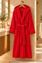 Hooded Unisex Rashell Bathrobe with Pockets, Soft Textured - 3