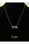 Complete Steel Göktürk Turkish Written Steel Necklace Turkish Written Necklace Silver Color - 2