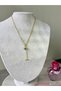 Eye Gold Steel Y Necklace