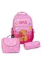 Capybara School Bag Set of 3 with Pencil Bag and Lunch Gift Pink 319274