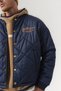 Snapquilt Quilted Diamond Stitched Men's Coat with Snap Closure - 4