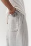 Lineseam Stitching Detailed Elastic Waist Loose Fit Men's Sweatpants - 7