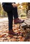 Genuine Leather Orthopedic Sole Burgundy Velcro Children's Boots - 4