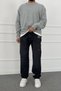 Embroidered Washed Regular Fit Denim Jean Trousers |   Stk2064-Jean - 4