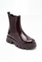 Women's Boots Non-Slip Sole Elastic Chelsea Brown Boots Kant - 4