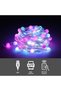 أضواء كروية RGB، 100 متر 100 LED مع تحكم عن بعد وتطبيق، تعمل بالطاقة عبر USB وتغير الألوان - 6