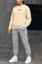 Zero-Collar Shardooned Sweatshirt Seasonal Brooklyn Printed Women'S/Men's Unisex Model