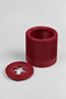 Decorative Napkin Holder & Toilet Paper Box - Compatible with Z-Fold Napkins and Roll Toilet Paper - Burgundy - 8