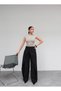 Wrap-Around Fabric Trousers with Front Closure - 5
