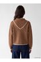From UZG STORE: A Stylish Women's Knit Sweater with a Scarf Collar and Yoke Detail for Fashion-Conscious Women - 5