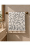100% Cotton Leaf Patterned 2-Piece Hand & Face Towel Set - 3
