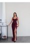 Drapeli Corset Satin Long Dress - 2