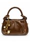 Soft Leather Medium Size Shoulder and Crossbody Bag with Shiny Star Accessories and Long Strap (Length 13 cm Width 24 cm Bottom 9 cm) - 3