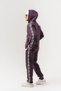 Softline Panda Fabric Hooded Zippered Men's Set with Stripe Detail - 2