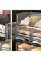 Stackable Closet Storage Basket, Multifunctional & Foldable Closet Organizer for Bathroom Kitchen La