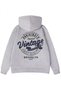 Unisex Vintage Brooklyn Heat Text Printed Hooded Sweatshirt - 4