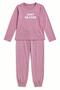 Women's Striped Lycra Thermal Comfortable Fabric Long Sleeve Lilac Pajama Set - 5