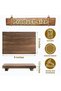 Wood Riser Tray, 9 x 6 Inch Handcrafted Solid Timber Stand, Vintage Rectangular Kitchen Shelf - 2