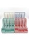 4 Compartment Plastic Magazine Holder with Pen Holder Desktop File Organizer Green - 8