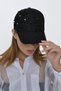 Design Stone Detailed Black Hat