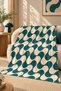 Groovy Waves Geometric Pattern Multi-Purpose Fleece Blanket & Coverlet - 2