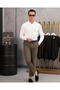 Cotton Lycra Slim Fit Knitted Pattern Cut-Off Collar Sweater - 4