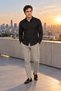 Men's Prime Shirt Liquid Ammonia Mercerized 110S Pima Cotton Black - 6
