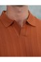 Cotton Lycra Slim Fit Knitted Pattern Cut-Off Collar Sweater - 8