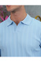 Cotton Lycra Slim Fit Knitted Pattern Cut-Off Collar Sweater - 7