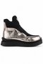 Moskova Series Women's Metallic Elastic Band Thick Sole Casual Boots - 2