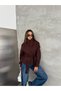Buttoned Stand Collar Belted Jacket - 3