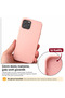 Compatible with iPhone 15 Plus and 14 Plus - Plain Lilac Color Silicone with Velvet Inside Protective Phone Case (Soft and Matte) - 2