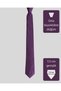 Lilac Striped Purple Silk Tie – 7.5 cm Wide - 4