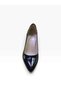 Women's Goblet Heeled Glittery Patent Leather Matte Stiletto - 2