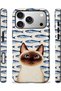 متوافق مع iPhone 18 PRO MAX - تصميم Fish with Cat، غطاء مزدوج الطبقات، غلاف حماية ذو سطح لامع - 2