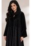 عباية سوداء مخمل مكسر - 2