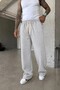 Men's Baggy Fit 3 Thread Threaded Gray Sweatpants Ke-7030