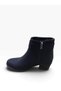 Women's Thick Heeled Buckle Non-Slip Soft Sole Boots - 4