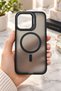 Premium Matte Case with Magsafe Stand and Camera Protection, Compatible with iPhone 15 Pro Max, with Gift Lens