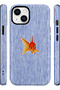 Compatible with iPhone 15 Plus / 14 Plus - Striped Fishes, Double Layer Cover, Glossy Surface Protective Case - 2