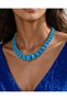 Nesly Special Design Rectangular Cut Colorful Zircon Stone Necklace - 2