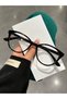 Jesse 50 Ekartman Bone Black Cat Eye Unisex Women Men Transparent Glass Change Optical Frame Eyeglasses