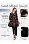 Women's Rayon Blend Solid Regular Co-ords Set - 3