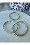 Men's Mesh Silver Handcuff Steel Bracelet - 3