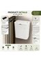 12L Kitchen Compost Bin, Hanging Trash Can with Flip Lid for Cabinet Door, No-Drill Wall Mounted Small Garbage Can for Countertop, Under Sink & Bathroom, Grey - 3