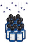 12 قطعة عطر أزرق فاخر 100ML