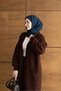 Women's Cardigan with Knitted Pattern on the Sleeves - 3