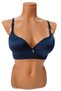 B Cup Micro Fabric Supported Plus Size Gathering Women's Bra - 4
